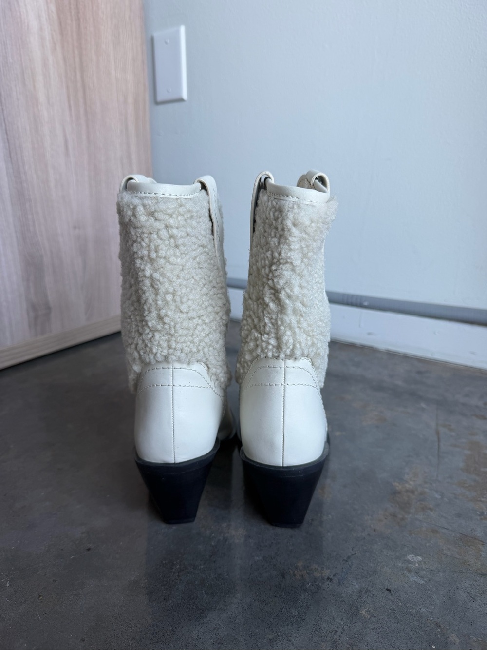 Free People Shearling-Trim Western Ankle Boot - Picture 6 of 7